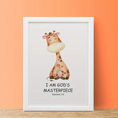 Watercolor Style Small Animals Poem Poster - Modern Art Decor