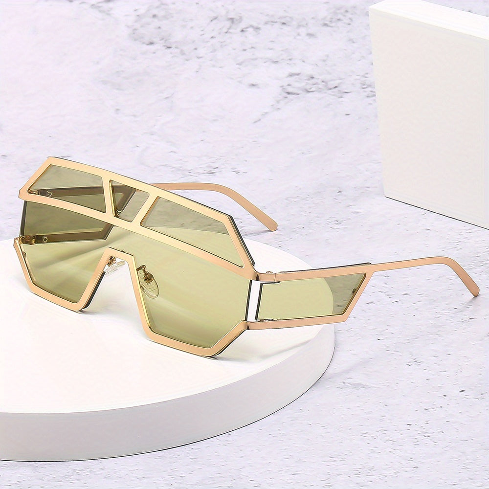 Men's Grid Metal Casual Sunglasses