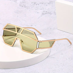 Men's Grid Metal Casual Sunglasses