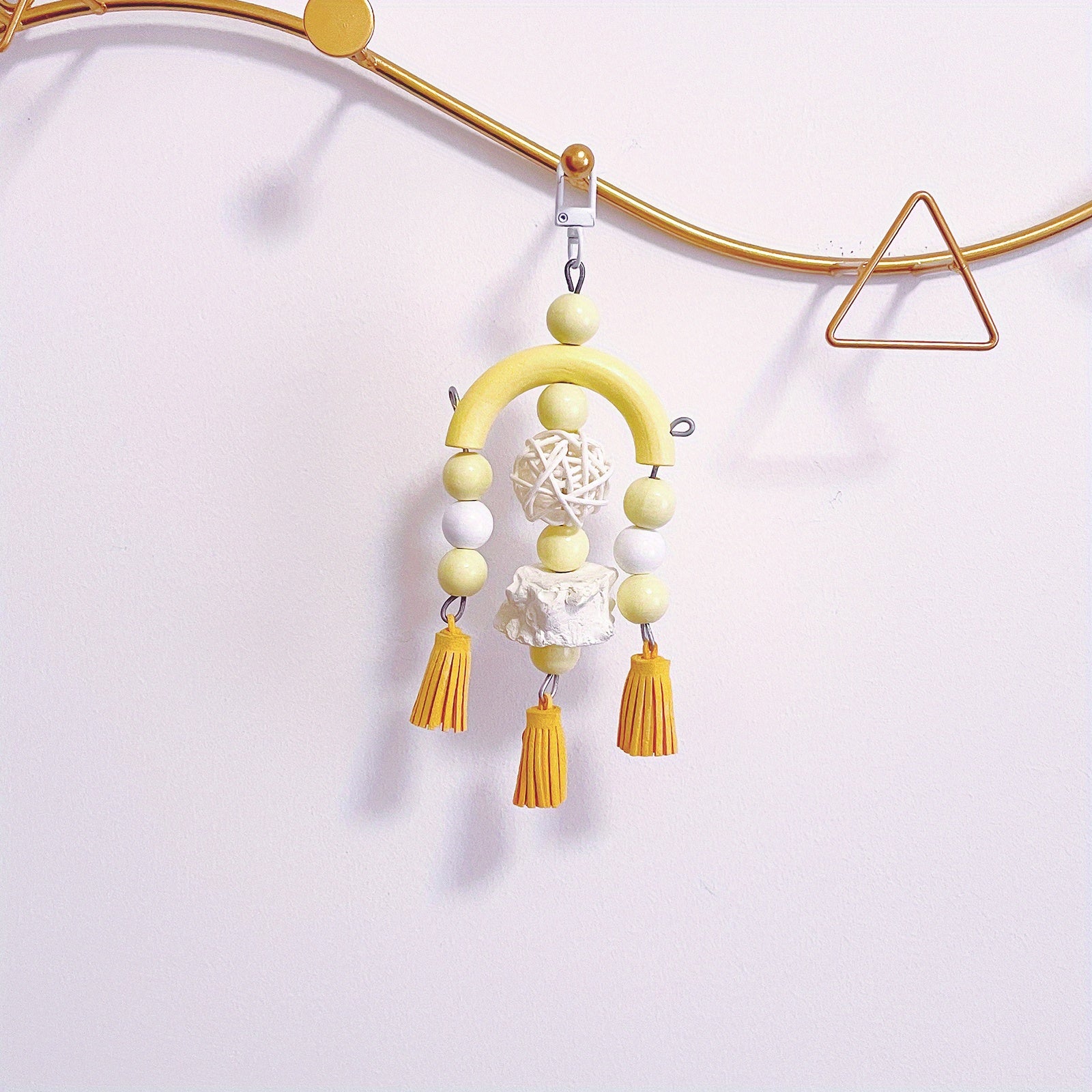 Parrot Hanging Toy Chewing Tassel Decor Multifunctional Pet Toy