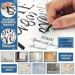 Kitchen Rules Wall Sticker Self-Adhesive Waterproof Removable 30x11.81in