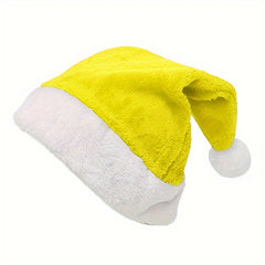 5pcs Short Plush Christmas Hat For Adults Festive Parties Celebrations