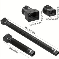 1pc PP Folding Telescopic Drain Pipe Extend Outdoor Drainage