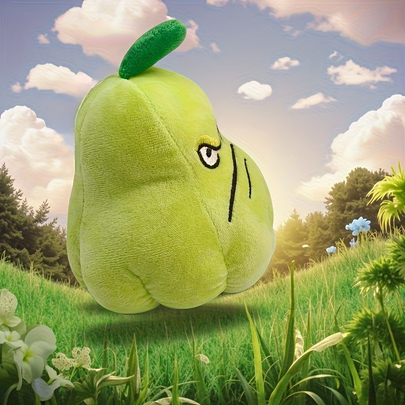 Green Plant Series Ugly Expression Plush Doll with Leaves & Flowers