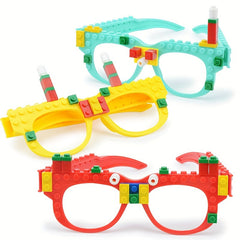 Creative Building Blocks Eyeglasses DIY Small Particle Blocks Quirky Toys