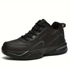 Men's Block Letter Print Chunky Sneakers