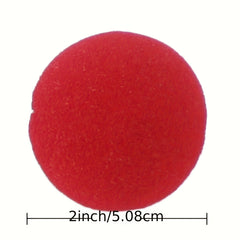 20PCS Red Circus Clown Nose Christmas Costume Party Cosplay Halloween Decor