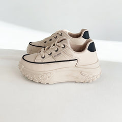 Women's Low Platform Chunky Sneakers Breathable Anti-slip Shoes