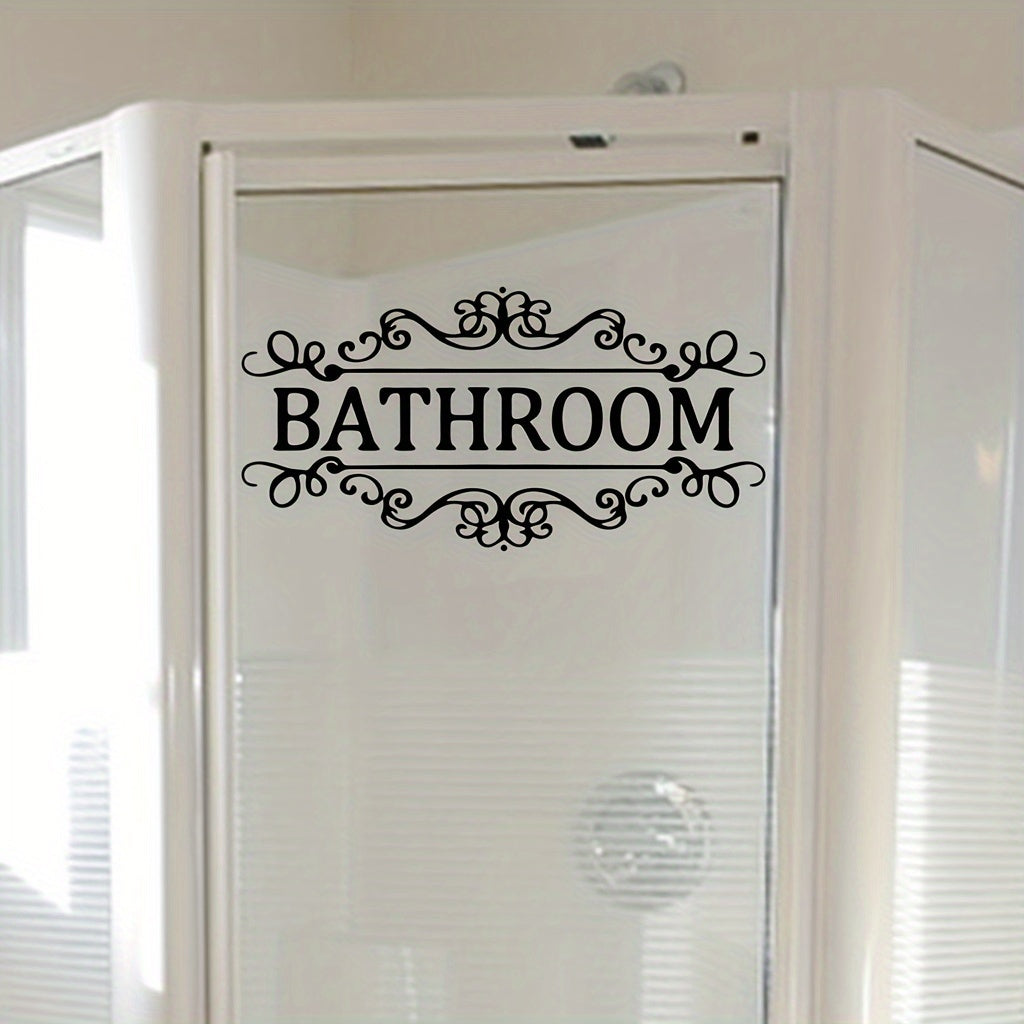 Vinyl Wall Sticker Home Decoration Removable Bathroom Door Sticker