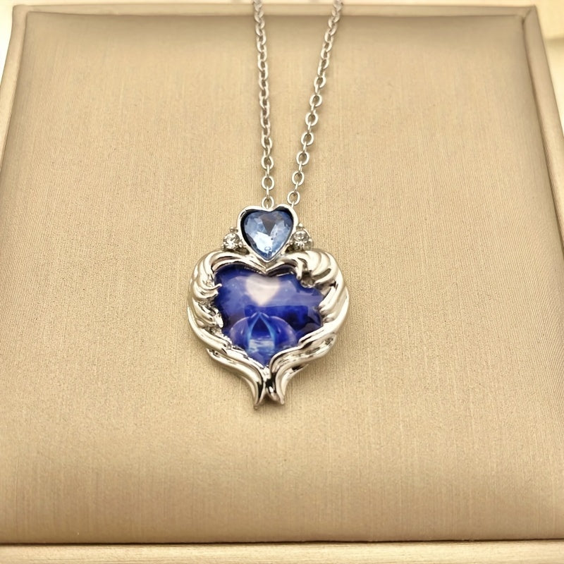 Dolphin Crystal Pendant Necklace Clavicle Chain Birthday Gift
