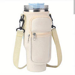Heat Resistant Water Bottle Carrier Bag with Adjustable Strap for 30-40oz Cups