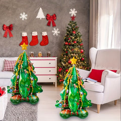 Self Standing 4D Christmas Tree Balloon 104cm - Party Decoration