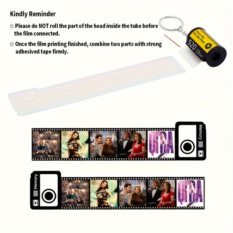 10pcs Sublimation Film Keychain Christmas Gift