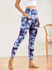 Dye Sport Yoga Pants High Stretch with Pocket Slimming Legging