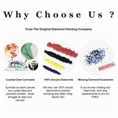 5D Diamond Art Painting Kit for Adults - Round Artificial Diamond Dots Paintings