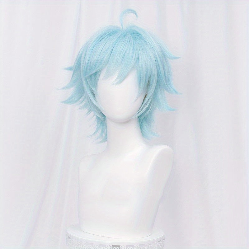 Short Light Synthetic Cosplay Wig for Halloween Party