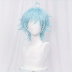 Short Light Synthetic Cosplay Wig for Halloween Party