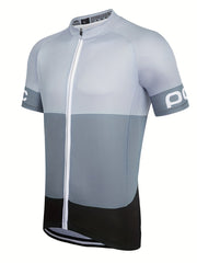 Quick Dry Men's Cycling Jersey with Rear Pocket Moisture Wicking Shirt