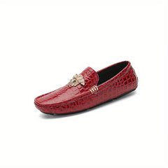 Men's Slip On PU Loafers Casual Outdoor Walking Shoes