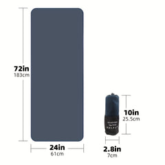 Non Slip Yoga Towel 60x182cm Anti Slip Absorbent Microfiber Bath Sheet