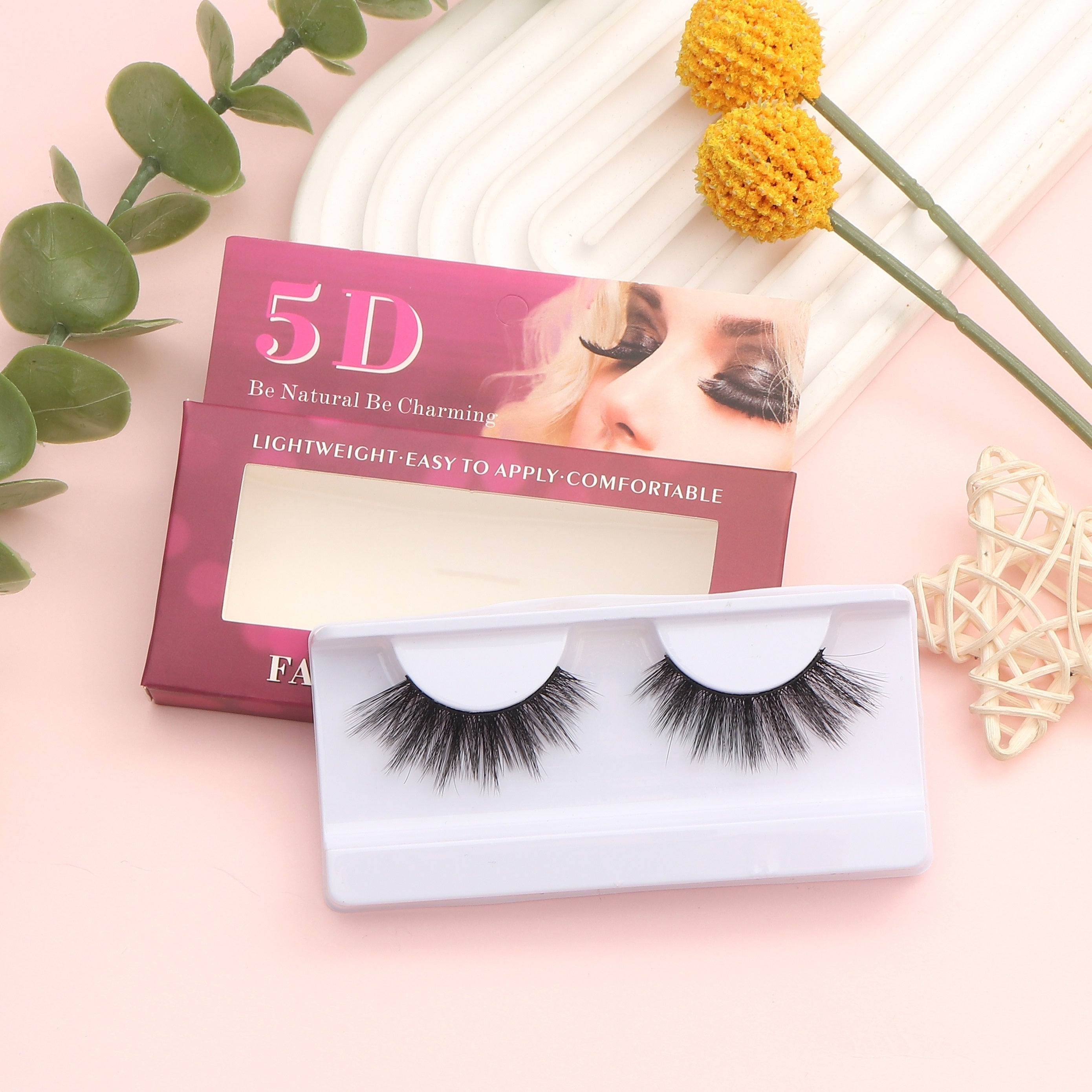 Soft Natural 3D False Eyelashes 1 Pair Pack
