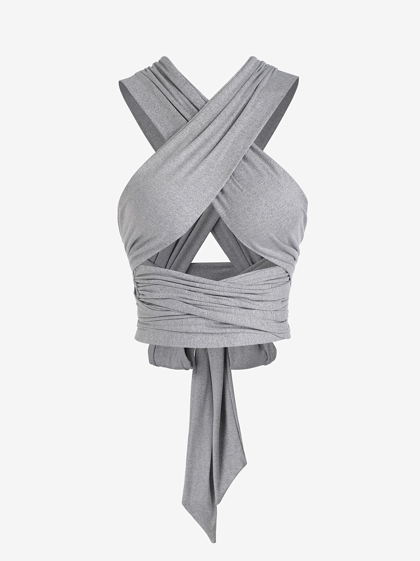 Y2K Kpop Crisscross Tie Back Crop Tank Top