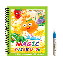 4pcs Reusable Water Coloring Books w/ Pens Animals & Sea Life Themes