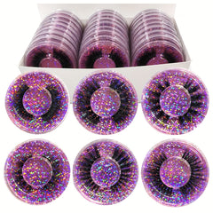 30 Pairs Mixed Style 3D Fluffy Faux Mink Lashes for Daily Makeup
