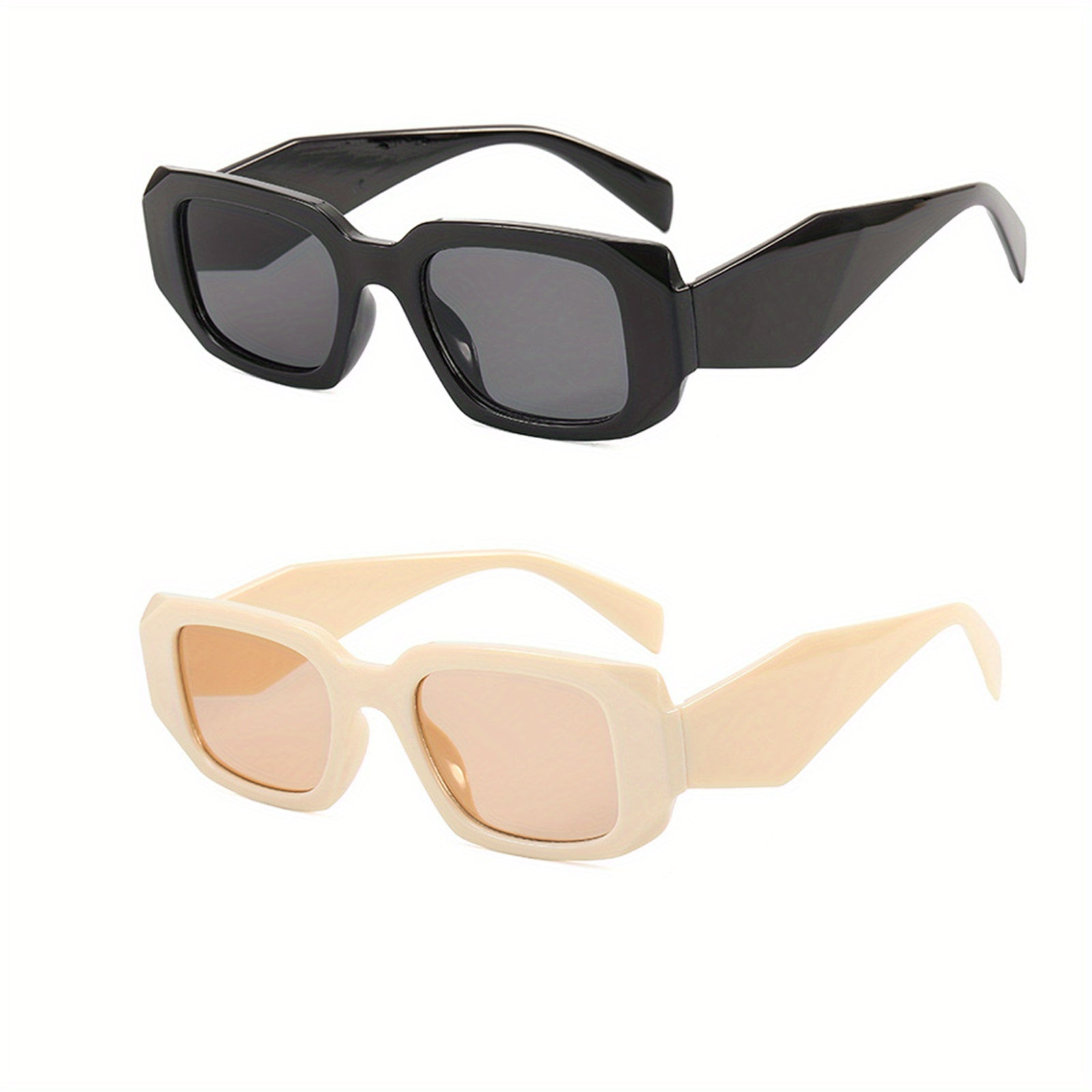 Men's Vintage Square Frame Polarized Sunglasses UV Protection