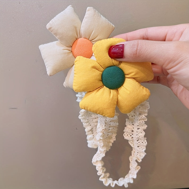 Flower Headband Lace Headwear for Newborns & Kids