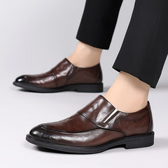 Men's Apron Toe Loafer Shoes Non slip Slip On Shoes Spring Summer