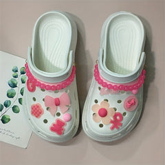 Pink Bear Shoe Charms for Clogs Garden Shoes DIY Accessories