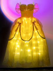 Princess Dress Puff Sleeve Fairy Tale Costume Kids Clothes