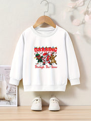 Dabbing Through The Snow Santa Sweatshirt Kids Christmas Halloween