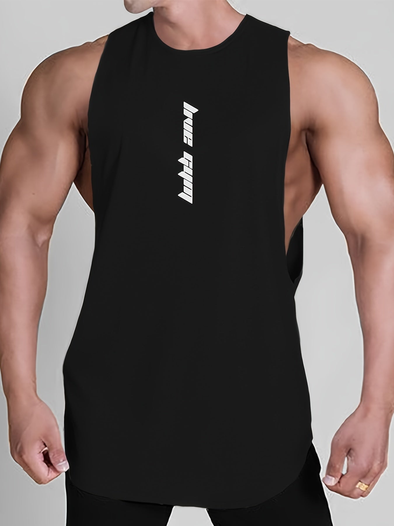 Men's Athletic Tank Top Moisture Wicking Vest for Sports Workout Fitness