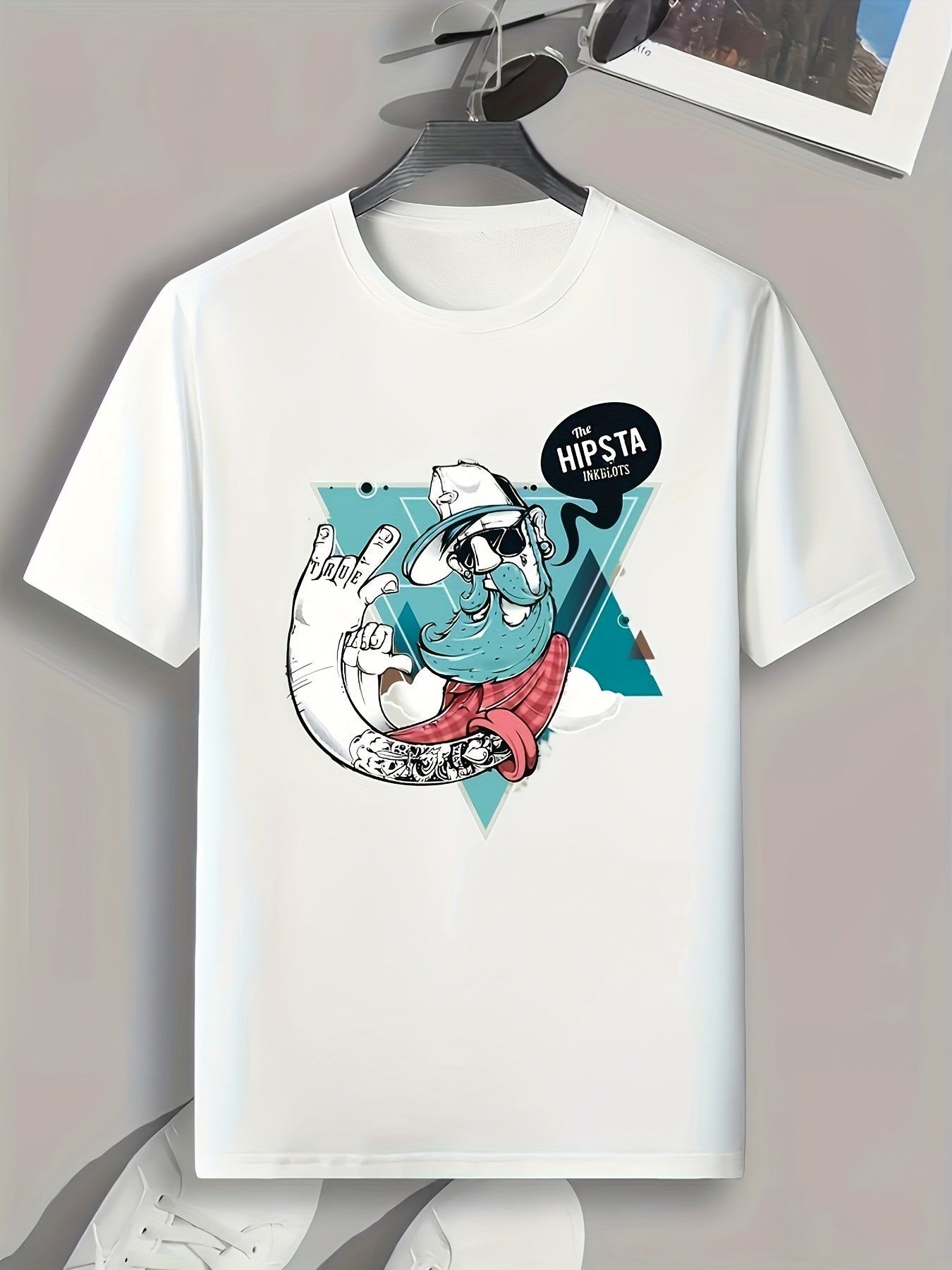 Cartoon Print Men's Graphic T shirt Casual Comfy Tees For Summer Mens Clothing