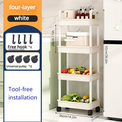 Multifunctional Floor Layer Small Storage Strolley Kitchen
