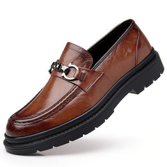 Men Leather Loafer Shoes Lightweight Non slip Dress Shoes Men's Sneakers