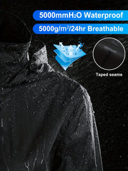 Waterproof Rain Jacket Lightweight Outdoor Hooded Jacket Women's Activewear