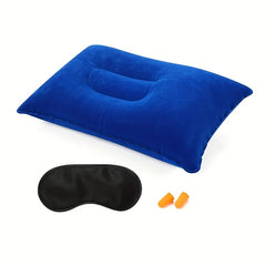 Flocking Inflatable Pillow for Camping Travel