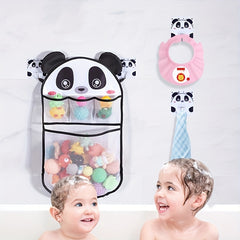 Children's Cartoon Mesh Storage Bag with 2 Hooks