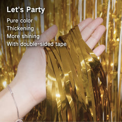 Golden Rain Curtain Wedding Decoration