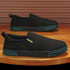 Men's Canvas Slip-On Sneakers Comfortable Breathable Shoes