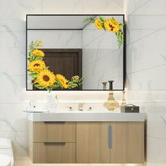 Yellow Sunflower Window Sticker - Brighten Up Your Home