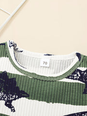 Baby Boys Dinosaur Print Tank Top & Shorts Set