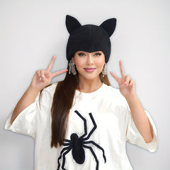Women's Cat Ear Party Hat feline cosplay wig cap Lightweight Polyester Costume H