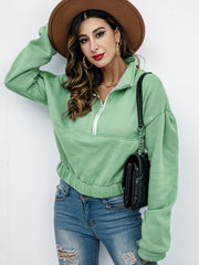 Women's Casual Lapel Pullover Sweatshirt