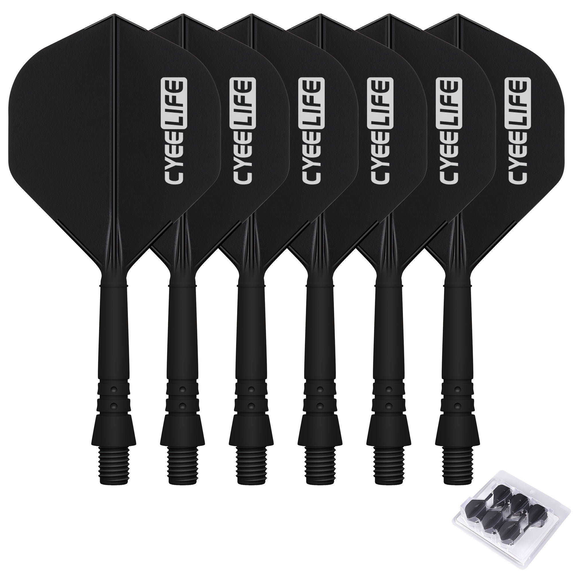 CyeeLife 2 Sets Integrated Dart Flights And Shafts Dart Accessories