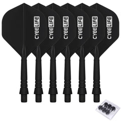 CyeeLife 2 Sets Integrated Dart Flights And Shafts Dart Accessories