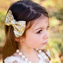 Cartoon Sequin Bow Hair Clips Hair Accessories Holiday Gift For Girls